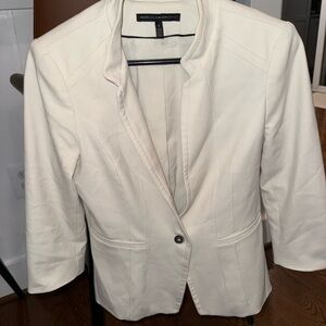 White House Black Market Cream Blazer